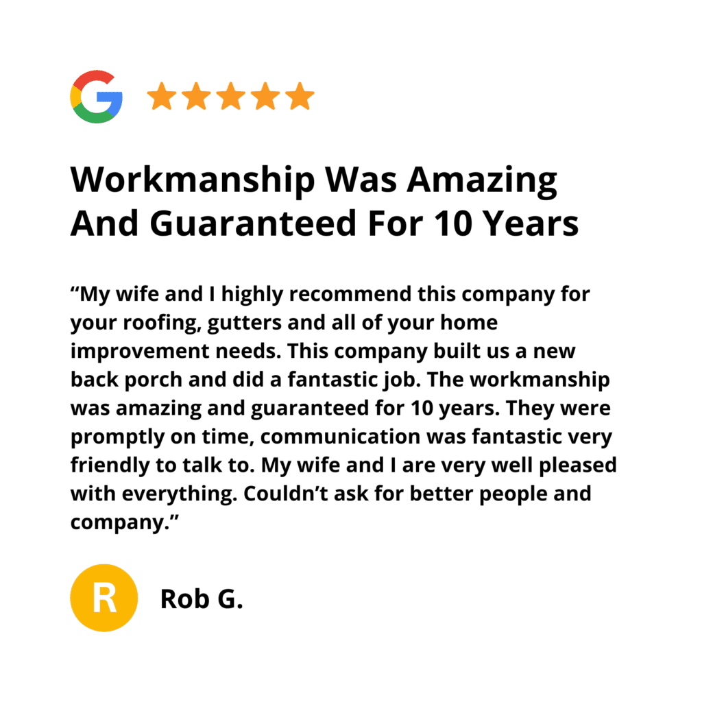 Google Review Rob G