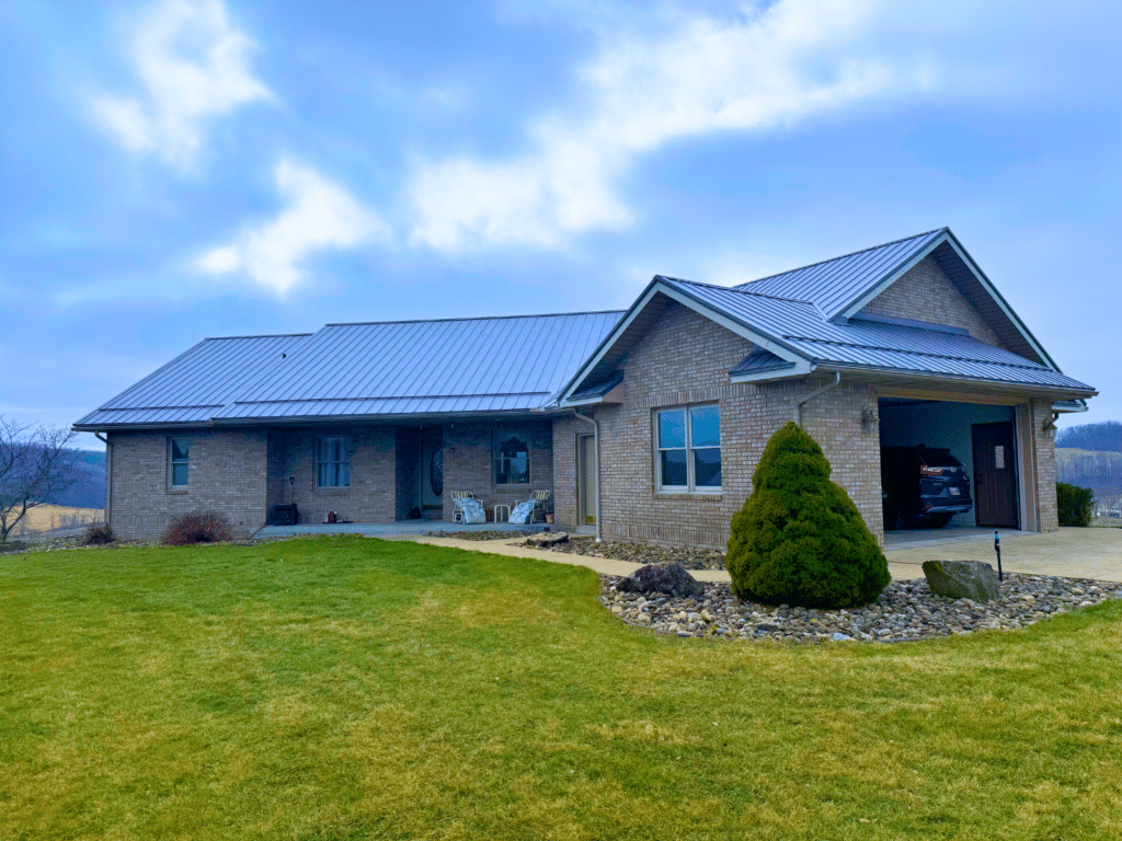 Metal Roofing On A Gray Day Asbury HI Ohio