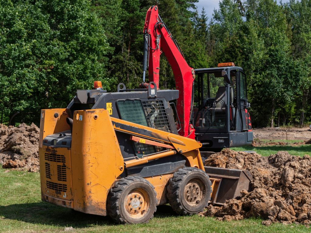 Residential Building Demolition Asbury excavator